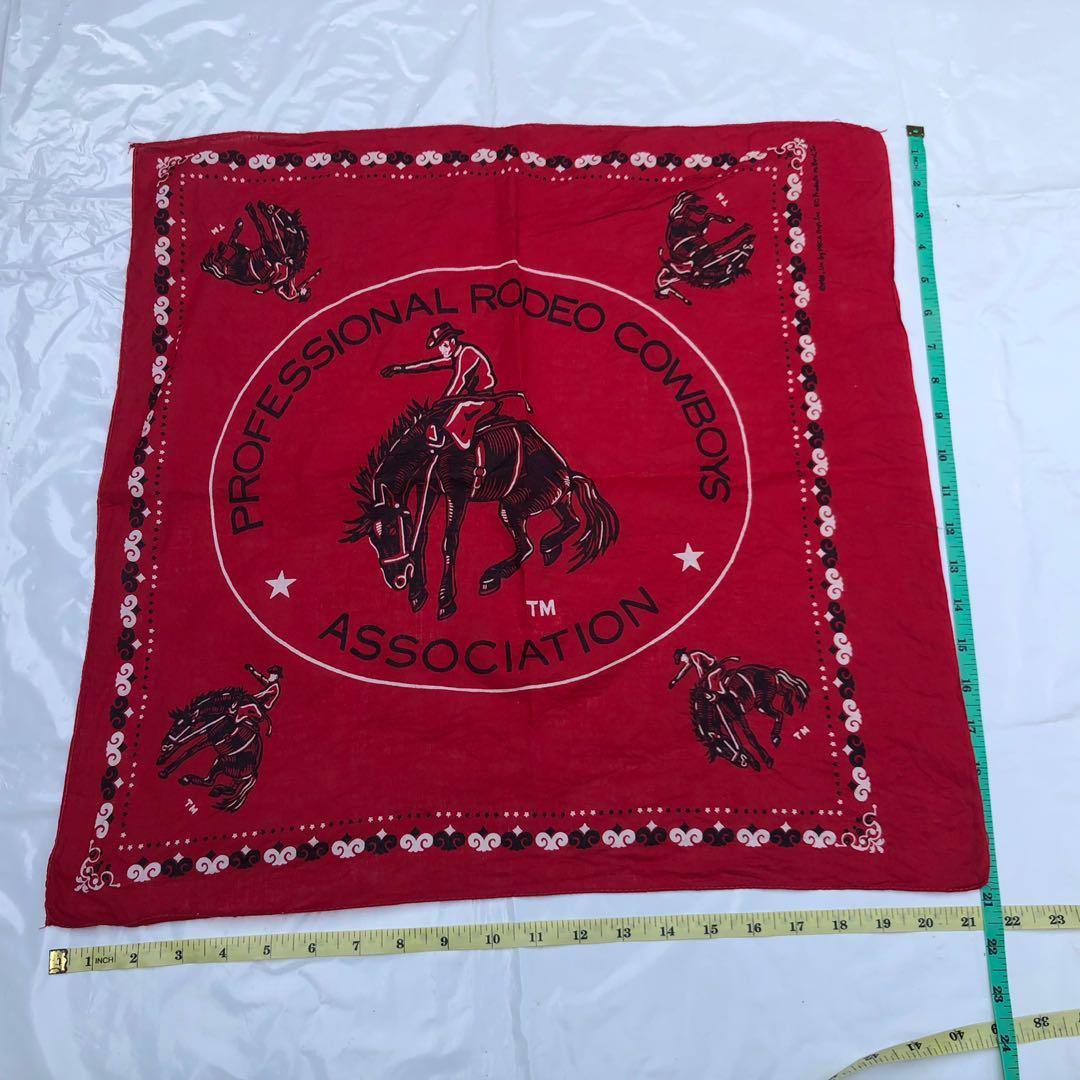 PO VINTAGE RODEO COWBOY HANDKERCHIEF 2 SETS BLACK WHITE BLUE, Men's ...