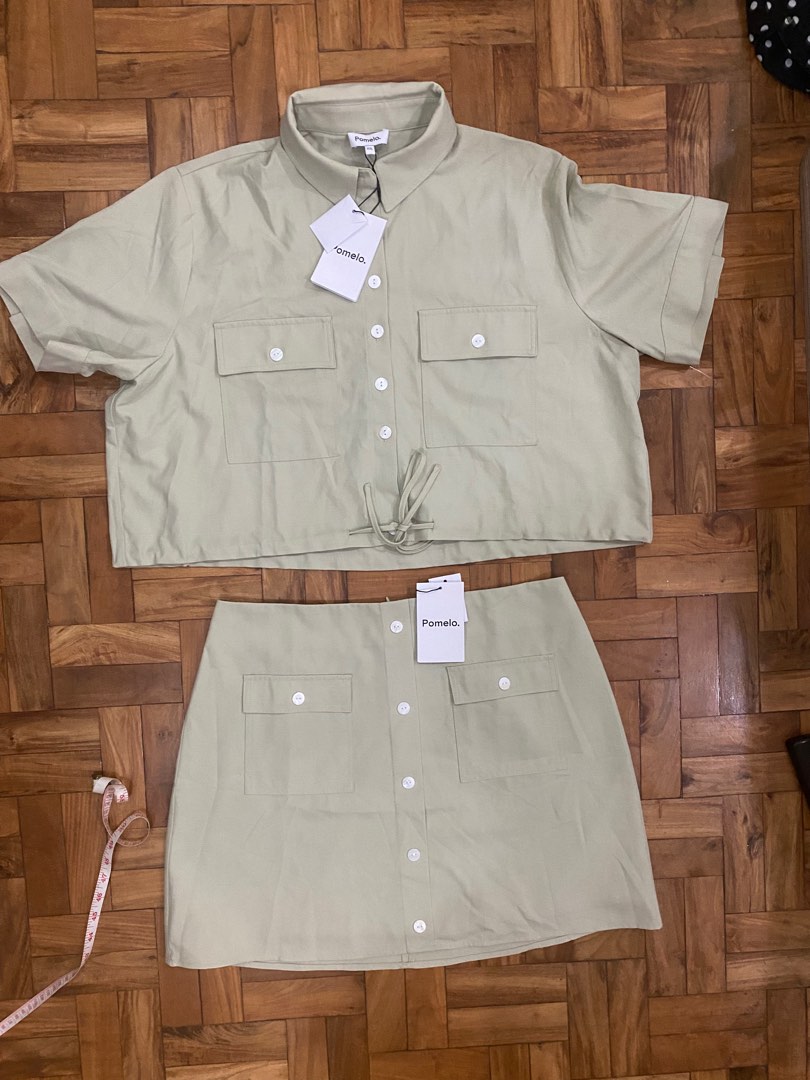 Pomelo singapore smock top & skirt, Women's Fashion, Dresses & Sets