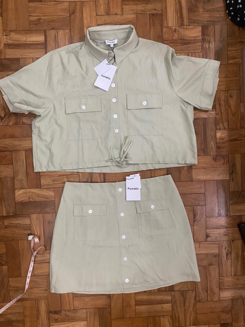 Pomelo singapore smock top & skirt, Women's Fashion, Dresses & Sets