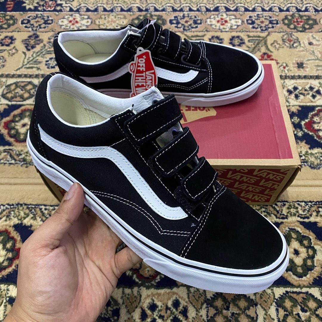 Old skool vans velcro clearance mens