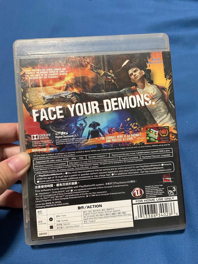 PS3 DMC DEVIL MAY CRY (Category: PlayStation) located in Taguig. Submitted by jowaanne (Listing ID 1180587545, Image 2). Description: Shopee checkout for shipping only Payment via gcash.