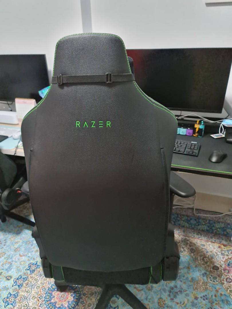 Razer Iskur Black / Green Gaming Chair with Builtin Lumbar Support