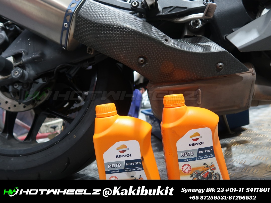 REPSOL 10W 50 ENGINE OIL, Motorcycles, Motorcycle Accessories on Carousell