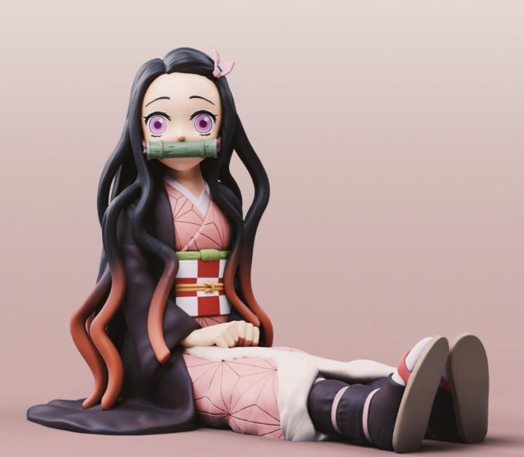 Resin Printed Nezuko!, Hobbies & Toys, Toys & Games on Carousell