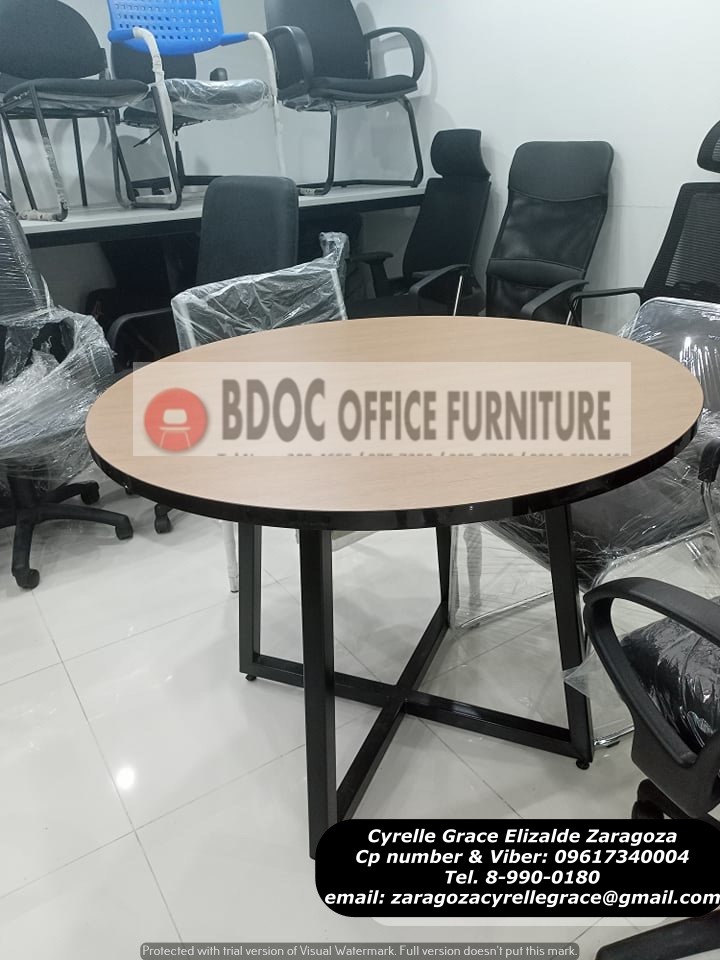 Round Meeting Table \\ Office Table \\ Office Furniture and Partitions