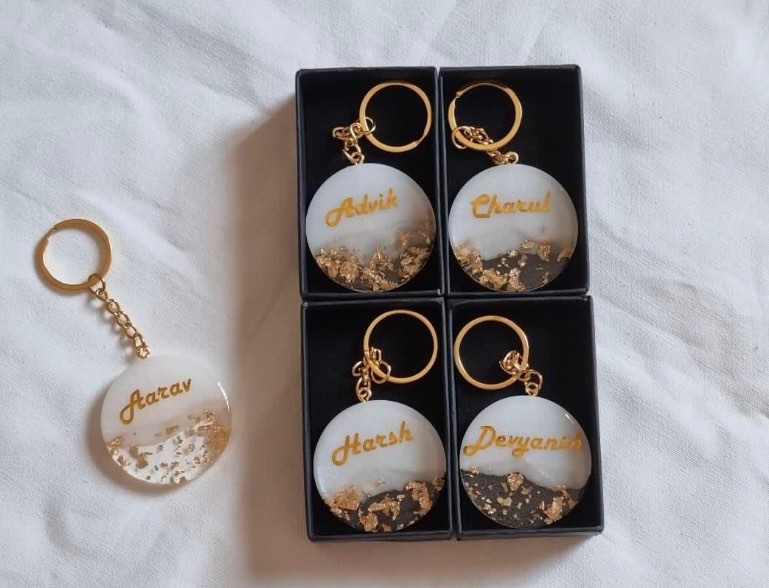 Custom on sale round keychains
