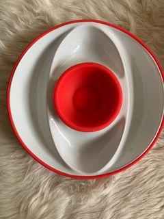 sale: ceramic bowl with silicone lining and center