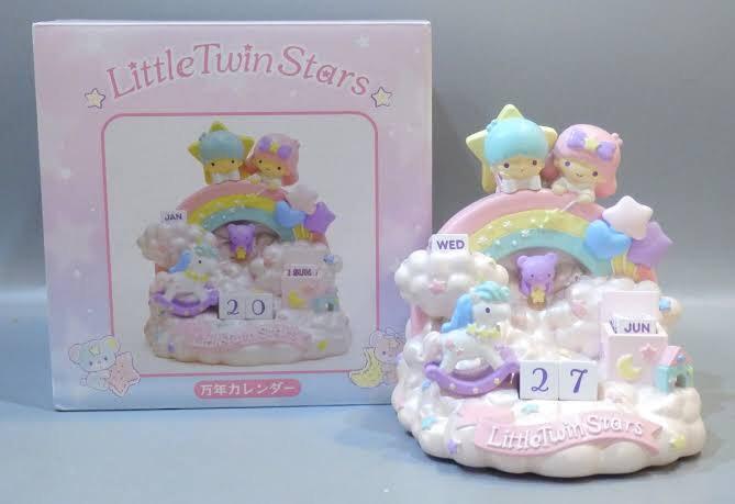 Sanrio Little Twin Stars clouds and rainbow kawaii perpetual calendar
