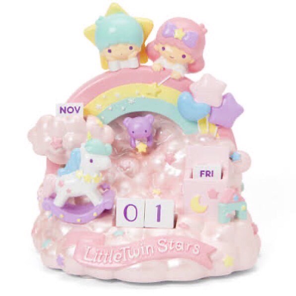 Sanrio Little Twin Stars Clouds And Rainbow Kawaii Perpetual Calendar 
