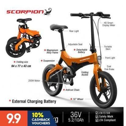 Scorpion EBike EN15194 LTA Compliant by Minimotors E bike