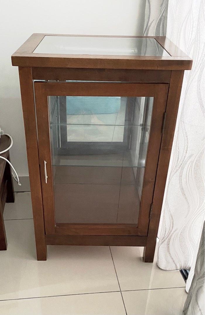 Short glass cabinet hotsell