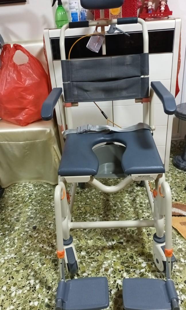 Showerbuddy rollin buddy tilt space mobile commode, Health & Nutrition