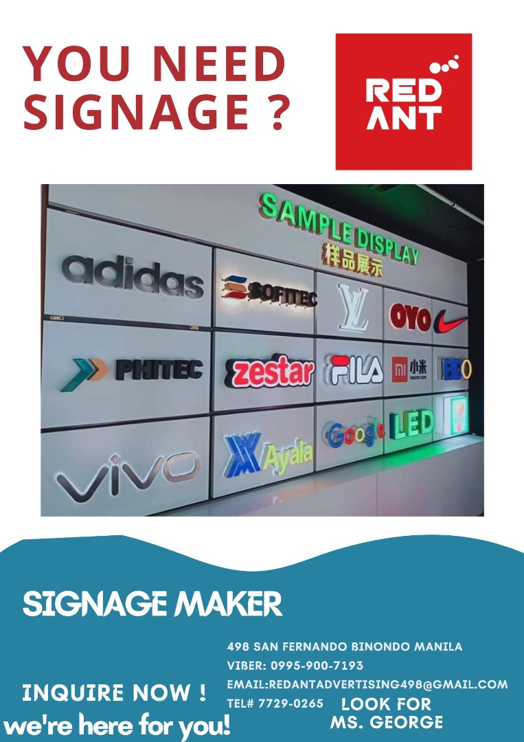 SIGNAGE FABRICATION / SIGNAGE SUPPLIER, Announcements on Carousell