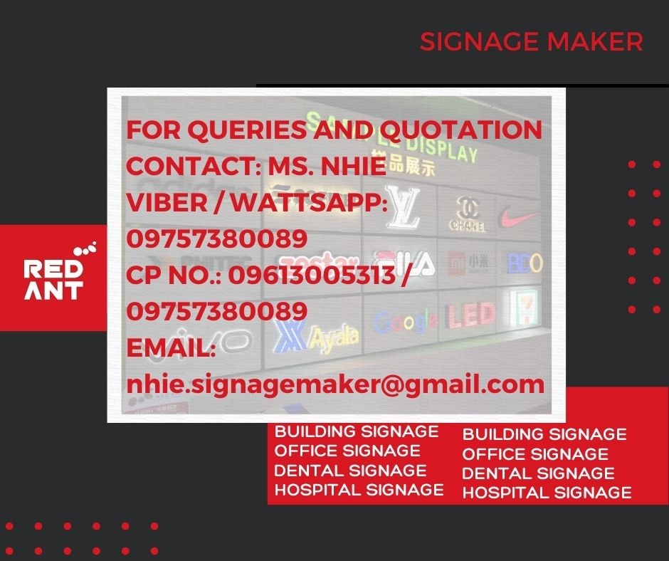 Signage Maker / Logo Maker / Acrylic / Stainless / G.i Build up