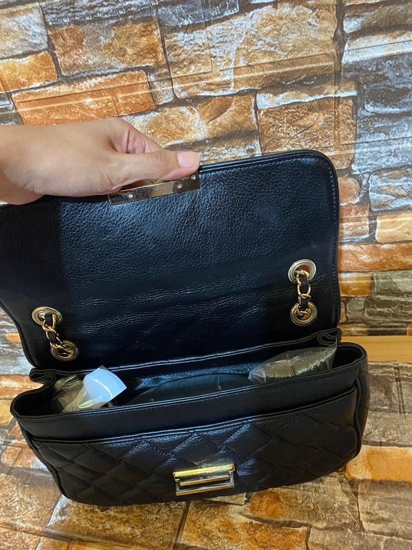 Sisley Quilted Chain Sling (two way), Women's Fashion, Bags & Wallets