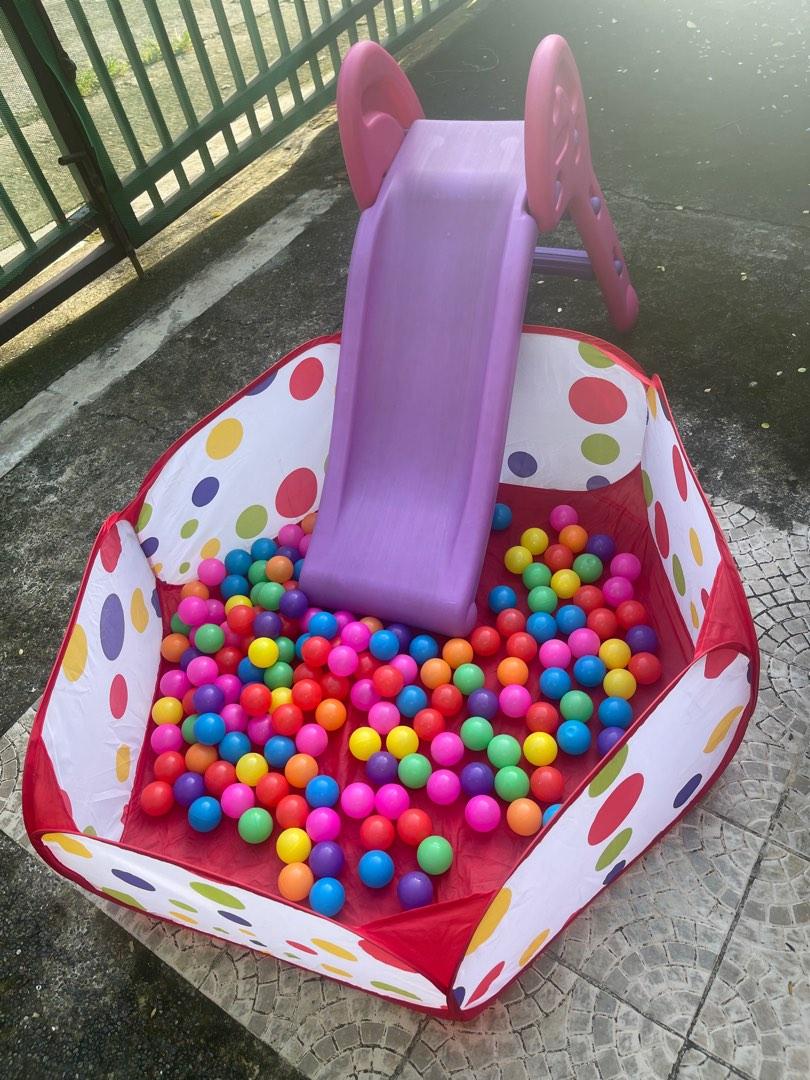 Slide and ball pit set, Babies & Kids, Infant Playtime on Carousell