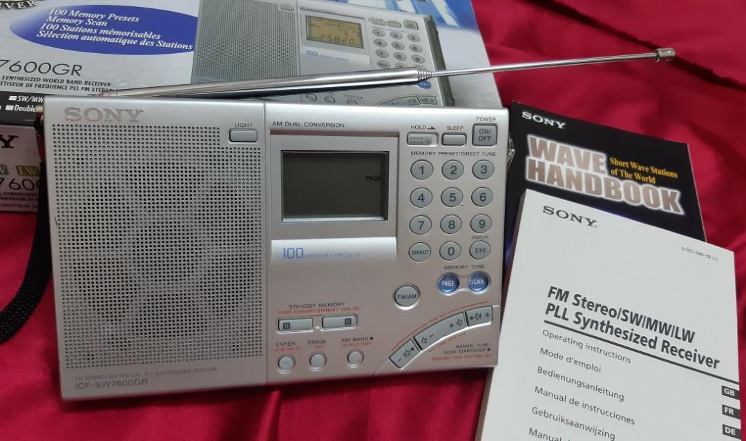 SONY World Receiver RADIO - ICF SW7600GR, Hobbies & Toys, Collectibles &  Memorabilia, Vintage Collectibles on Carousell