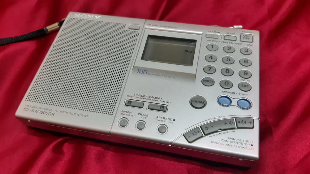 SONY World Receiver RADIO - ICF SW7600GR, Hobbies & Toys, Collectibles &  Memorabilia, Vintage Collectibles on Carousell