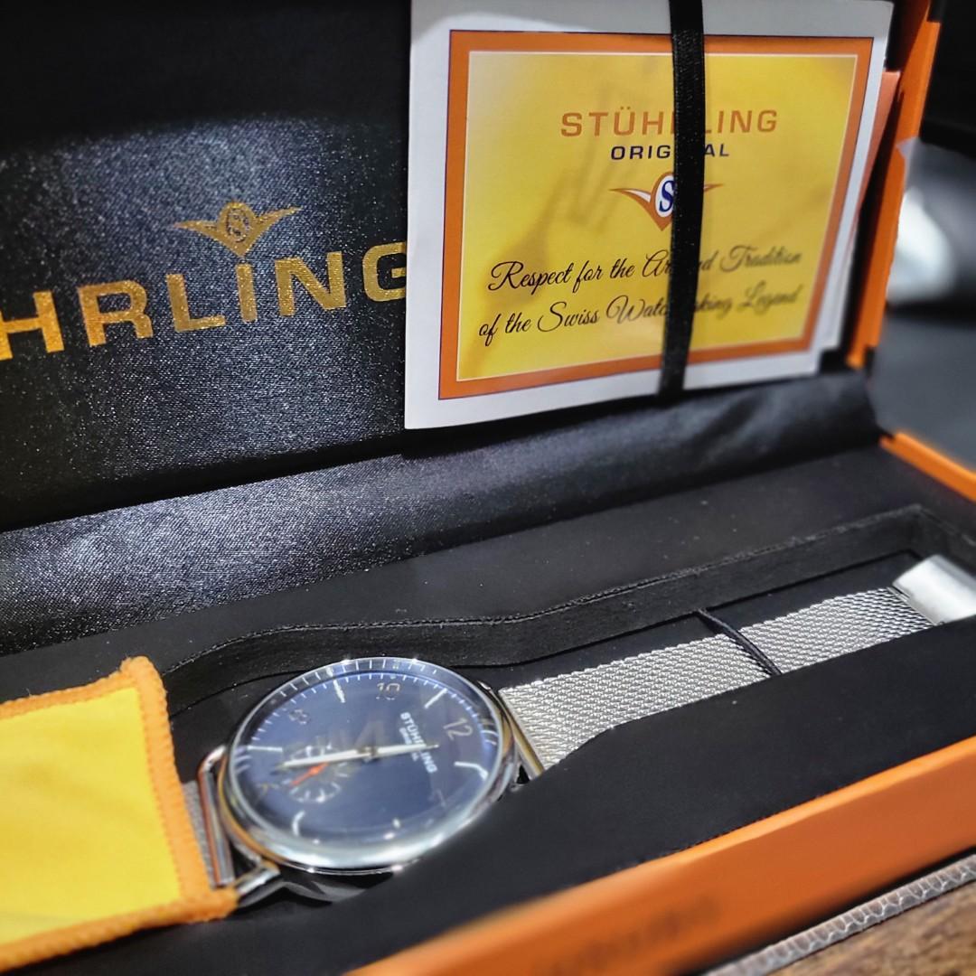 St hrling Jenson Quartz 42mm Classic Watch