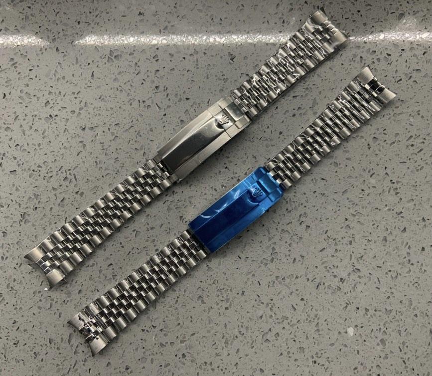 Submariner GMT BATMAN PEPSI GLIDELOCK EASY LINK VERSION 20mm Brand New Polished Stainless Steel Jubilee Bracelet with Solid End Links and Double