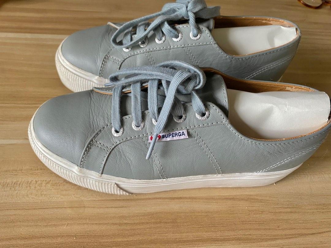 Superga platform leather sneakers sales