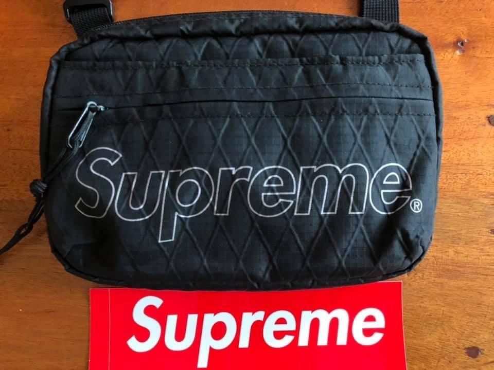 Supreme Shoulder Bag Black FW18 - Exclusive Rare Men's Travel Daily Bag