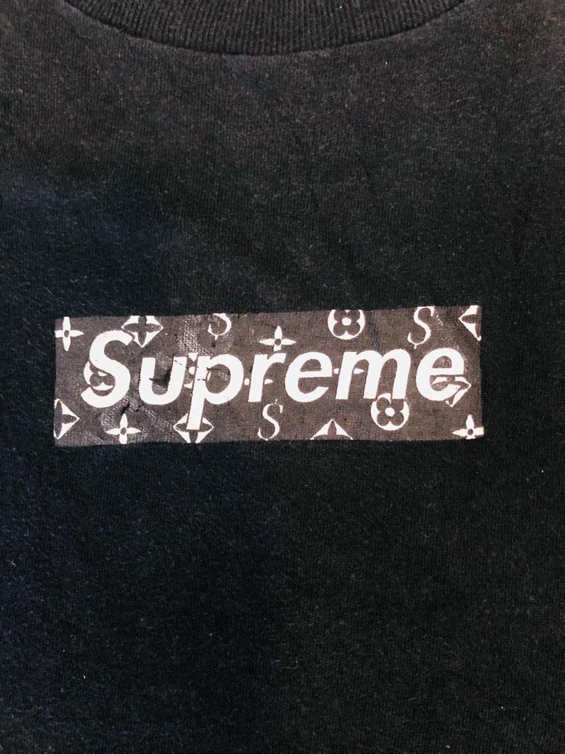 Image Of Louis Vuitton X Supreme Monogram Box Logo - Louis X Supreme Box  Logo Monogram Shirt - 1000x600 PNG Download - PNGkit