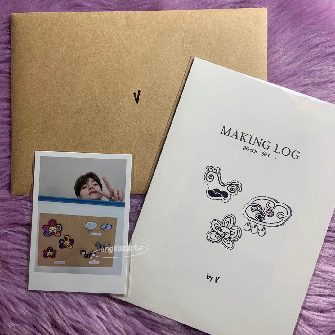 bts taehyung artistmade collection brooch mini pc + making log