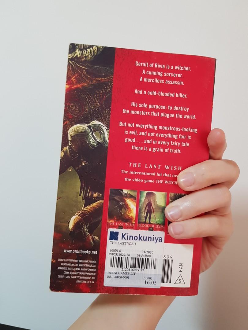 Photo of The Last Wish by Andrzej Sapkowski displayed for sale
