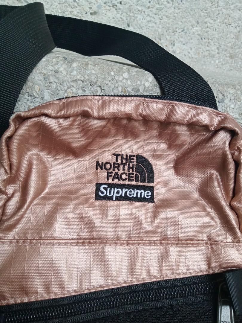 Supreme x The North Face Metallic Shoulder Bag Rose Gold, Women's Fashion,  Bags & Wallets, Cross-body Bags on Carousell