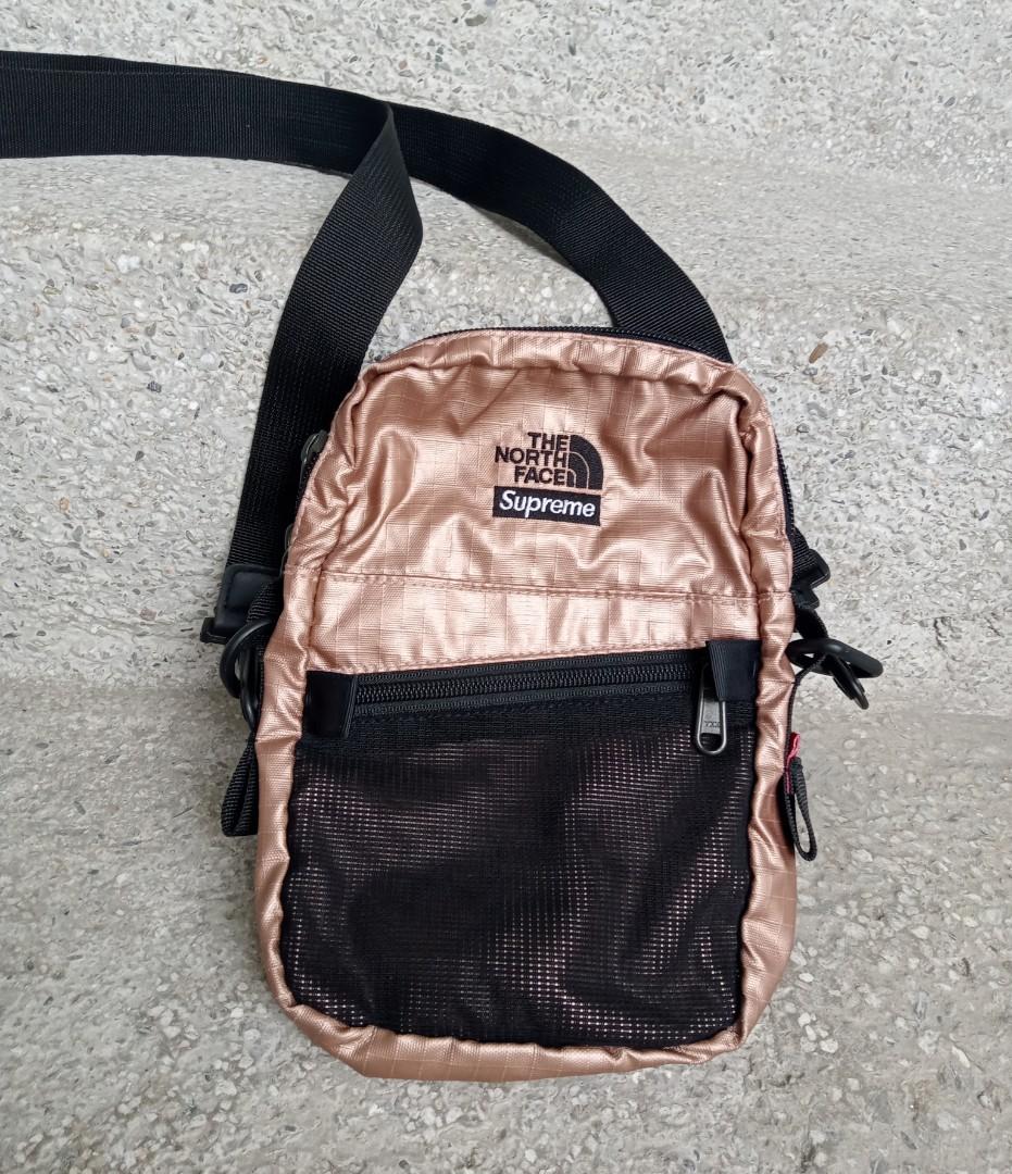 Supreme x The North Face Metallic Shoulder Bag Rose Gold, Women's Fashion,  Bags & Wallets, Cross-body Bags on Carousell