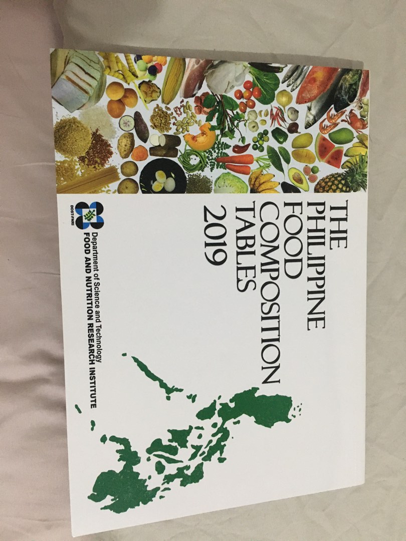 The Philippine Food Composition Tables 2019, Hobbies & Toys, Books