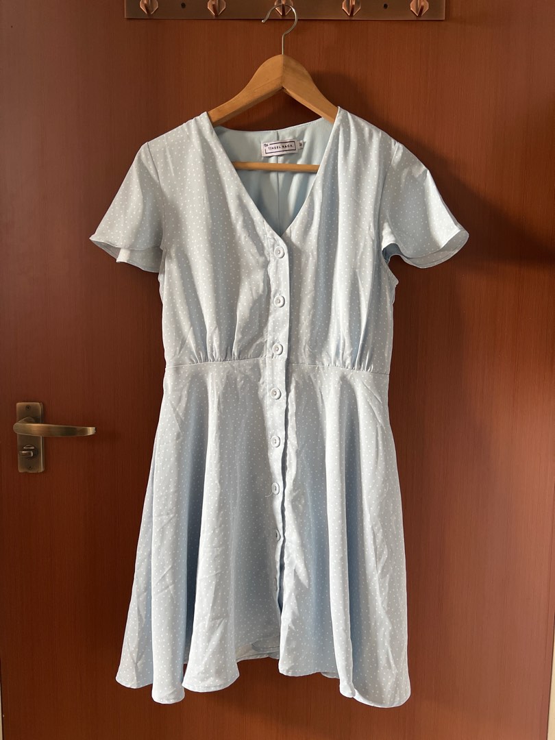 The Tinsel Rack Baby Blue Dress, Women's Fashion, Dresses & Sets