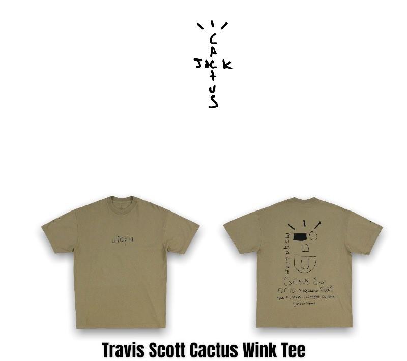 Travis Scott Cactus Wink Tee Khaki XL新品