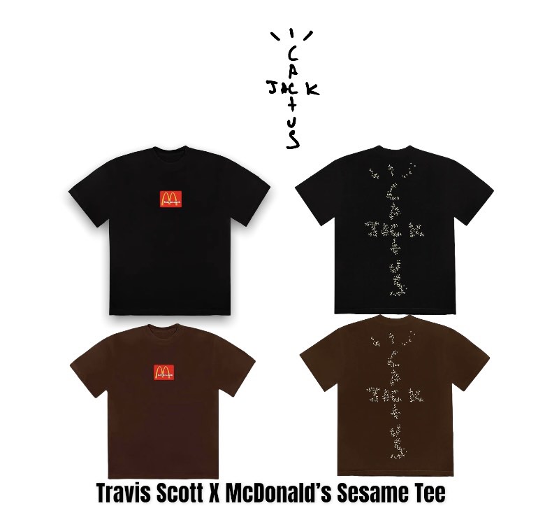 Travis Scott x McDonald's Sesame T-Shirt White