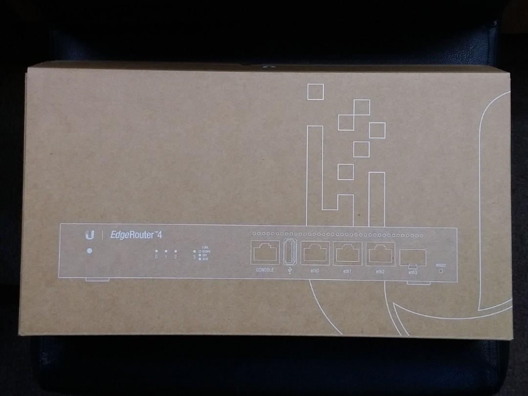 Ubiquiti EdgeRouter 4 ER4, 電腦＆科技, 電腦周邊及配件, Wifi及上網相關產品 Carousell