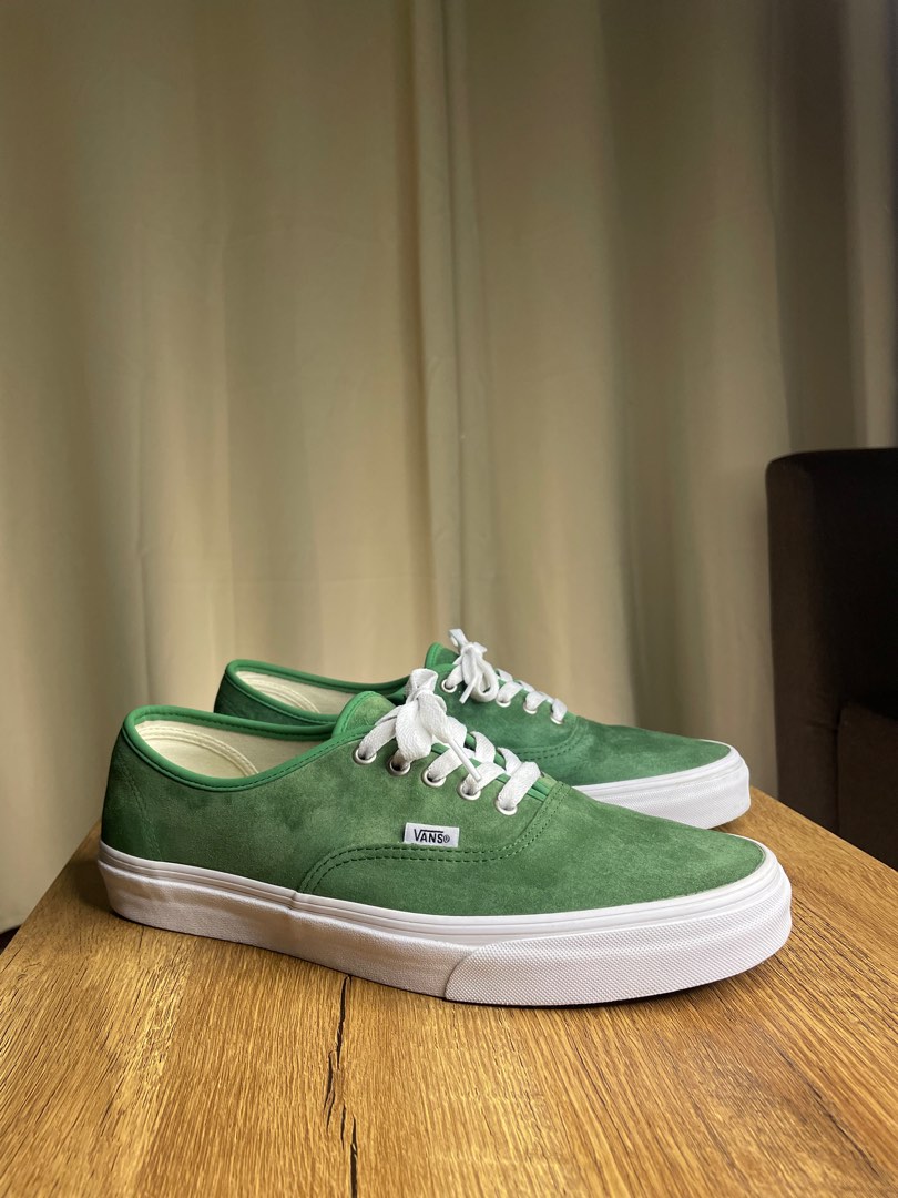 Pig suede top green vans