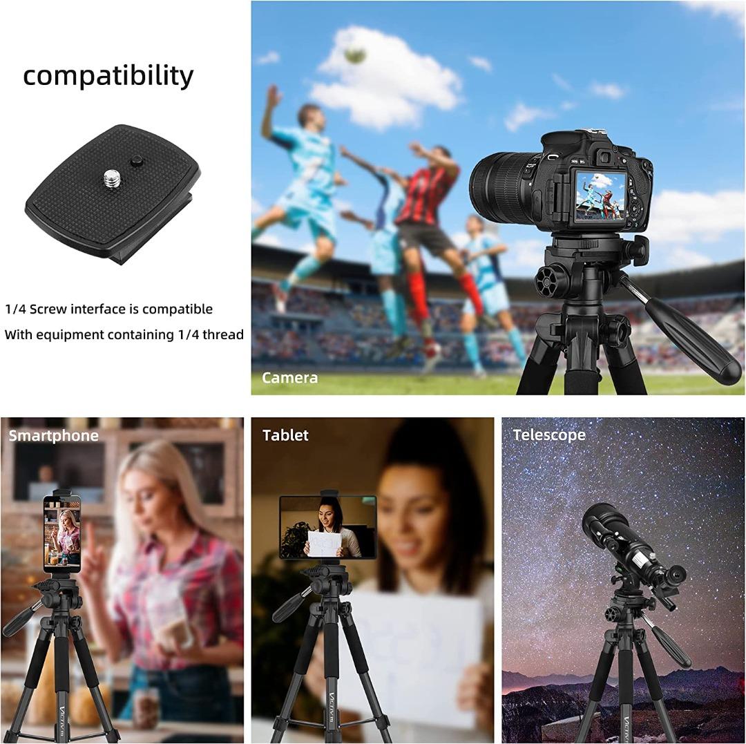 Victiv Camera & Tablet Tripod 2-in-1 Tripod Monopod 72 inches with 2 ...
