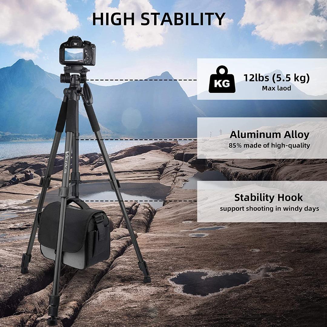 Victiv Camera & Tablet Tripod 2in1 Tripod Monopod 72 inches with 2