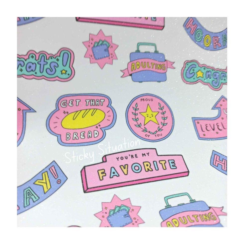 Waterproof sticker pack A4 size, Hobbies & Toys, Stationary & Craft ...