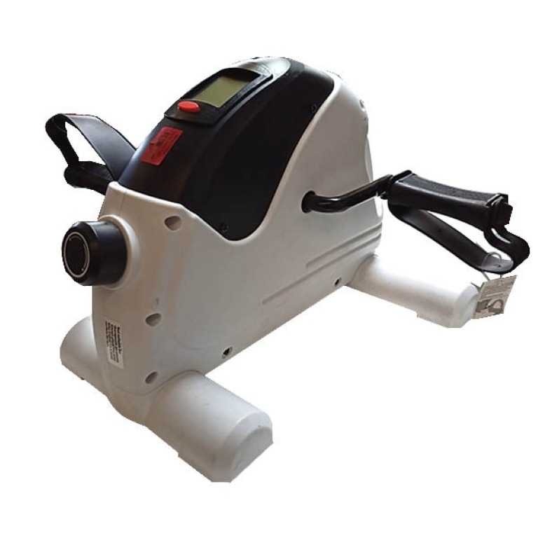 WELLNESS PLUS Mini Bike Trainer Portable Exercise Bike White