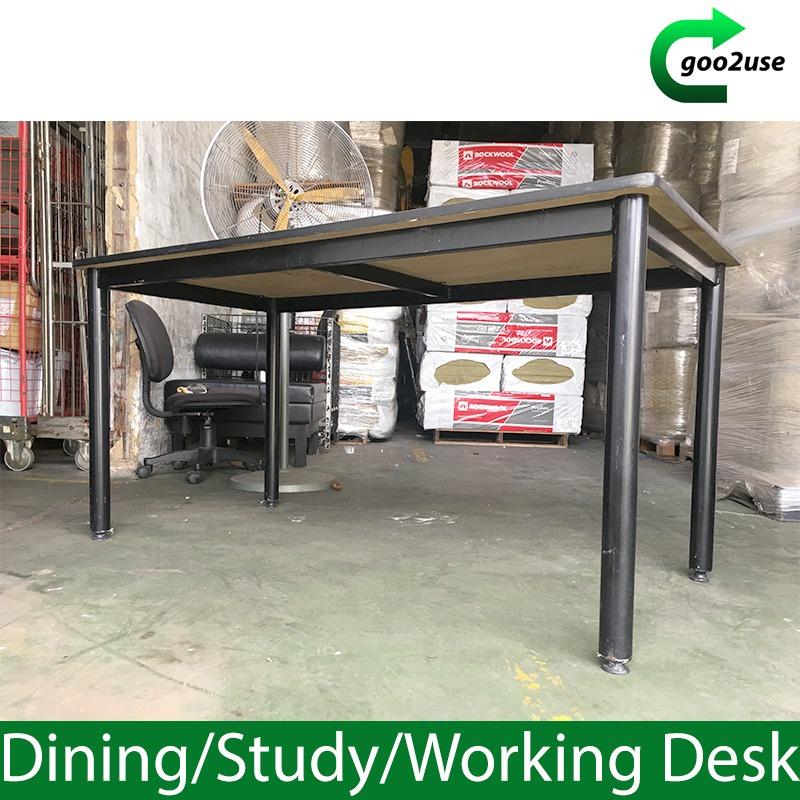 White Table Top Big Size Dining/Study Table Working Desk, Furniture