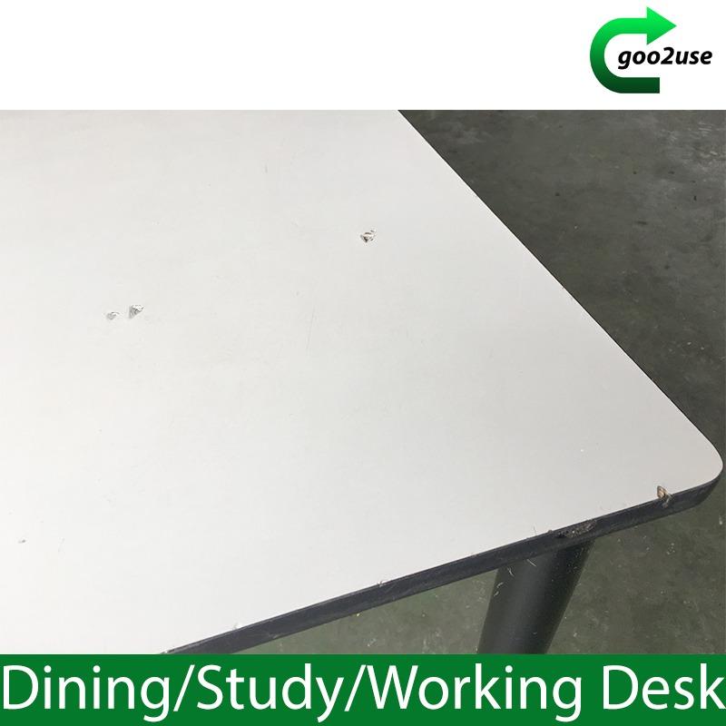 White Table Top Big Size Dining/Study Table Working Desk, Furniture