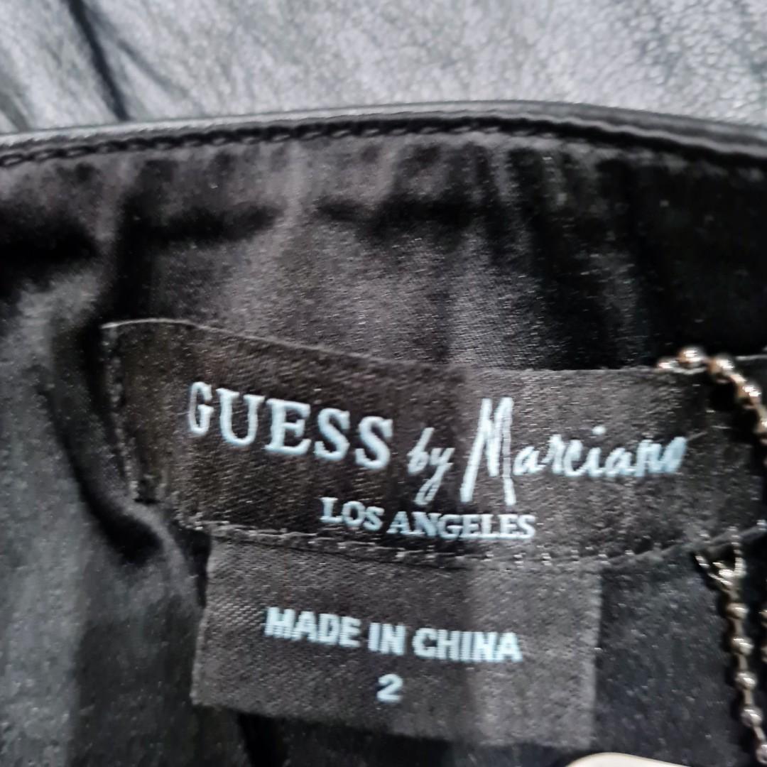Women's size 2 = AU 6 'GUESS BY MARCIANO' Gorgeous black leather panel skirt-EUC (Category: Women's Clothes) located in Sydney. Submitted by bilic83 (Listing ID 1180592075, Image 3). Description: .