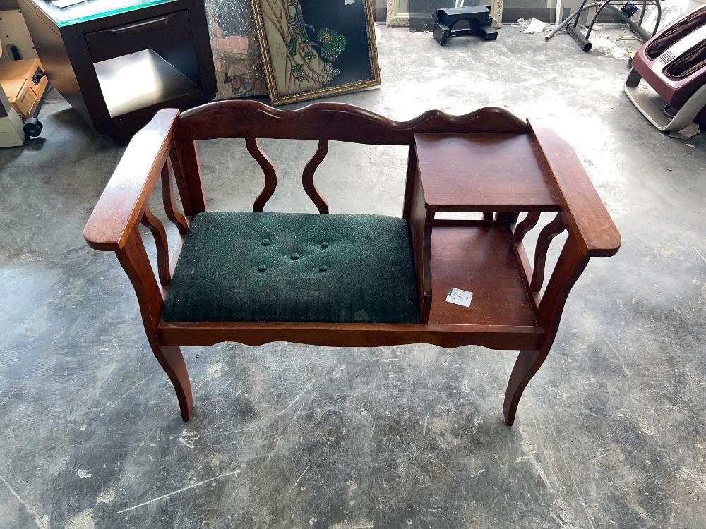Antique top phone bench