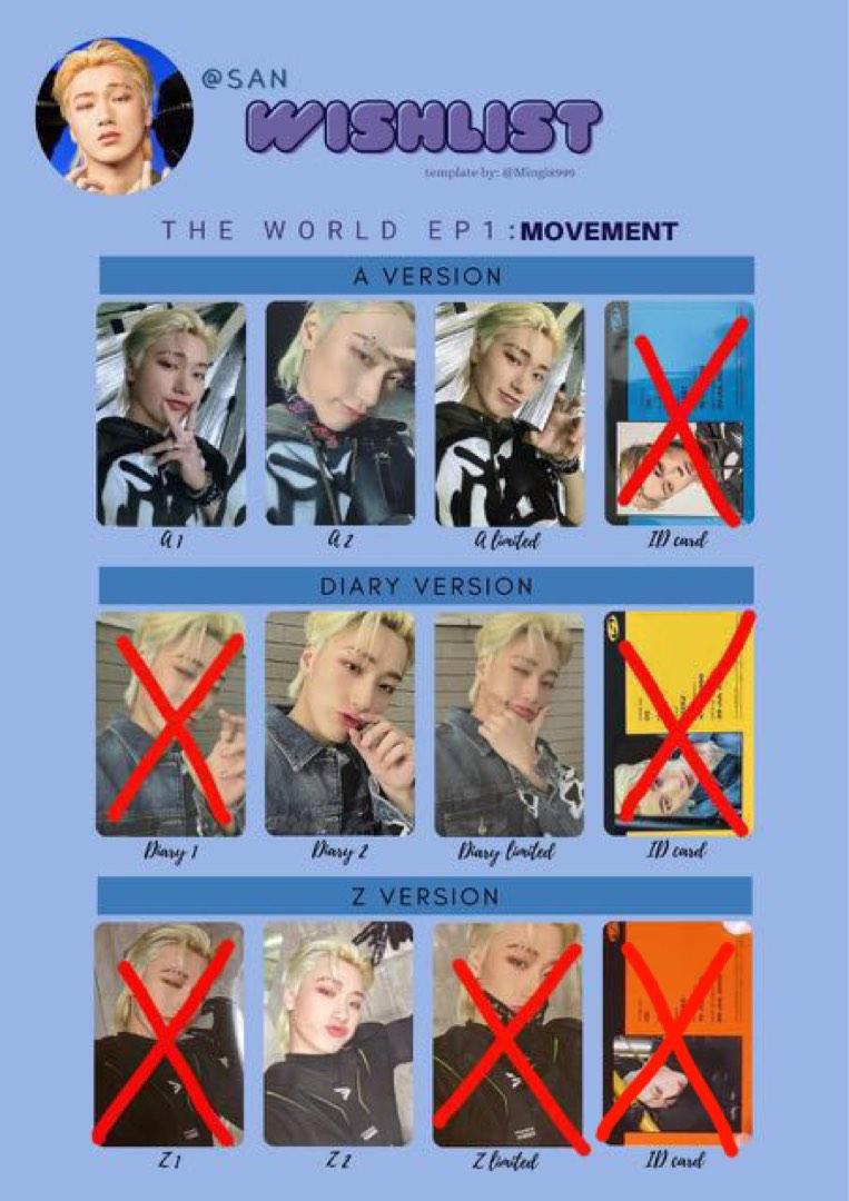 ATEEZ - THE WORLD EP.1 : MOVEMENT Official Poster Diary Ver.