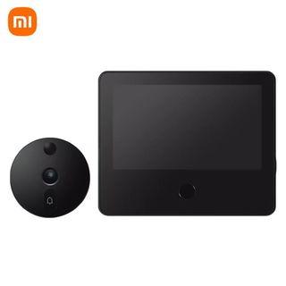XIAOMI Smart Cat Eye 1S Camera Doorbell Infrared Night Vision Face Detector AI Human Detection LCD Display Work with Mi Home App (Black)