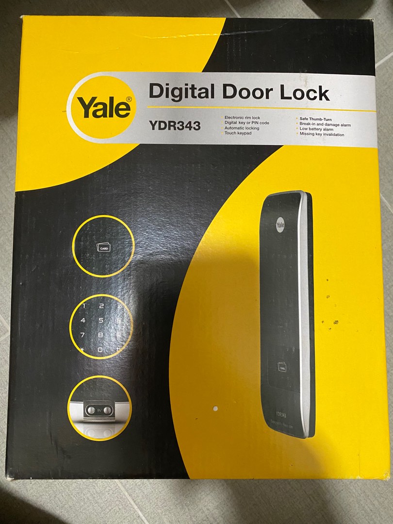 Yale YDR343 Digital Door Lock, Furniture & Home Living, Security