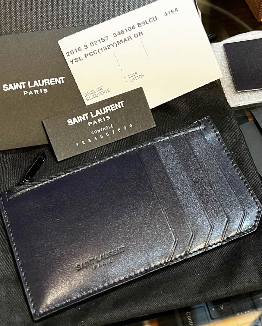 Ysl coin card holder store