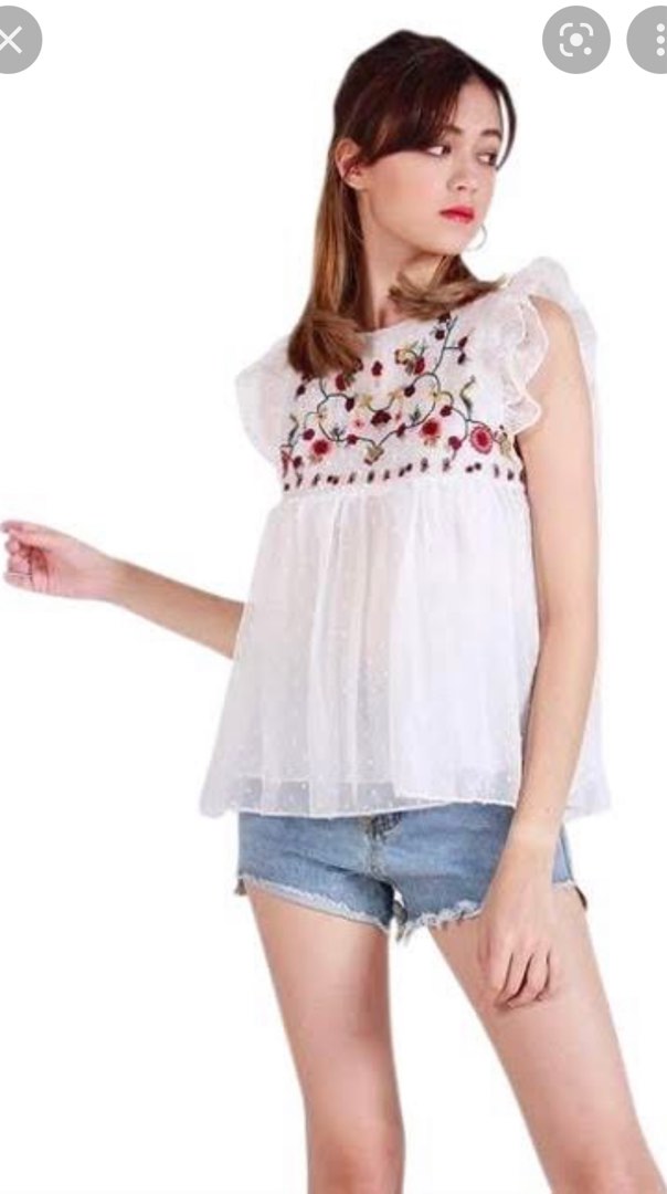 Arantza Embroidered Top main image 1